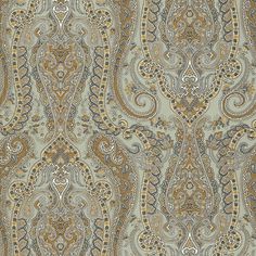 Find 5004180 Isabella Paisley Mineral Schumacher Wallpaper Wallpaper Paisley, Peacock Wallpaper, Schumacher Wallpaper, Paisley Color, Aqua Wallpaper, Paisley Wallpaper, Schumacher Fabric, Powder Bath, Wallpaper Free