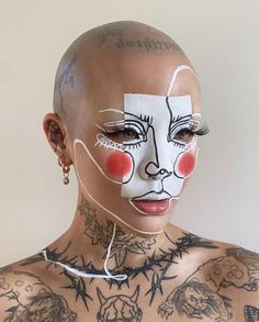 Halloweenský Makeup, Drag Make-up, Face Art Makeup, Graphic Makeup, Halloween Makeup Inspiration, Smink Inspiration, Character Makeup, Dope Makeup, Cool Makeup