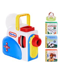 a little tikes toy is shown with its contents