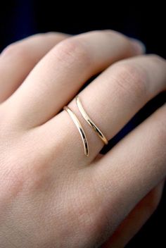 Open Curve Ring in 14k Gold Fill 14k gold fill spiral ring | Etsy Minimalist Gold Ring, خواتم خطوبة, Gold Wrap Ring, Curve Ring, Spiral Ring, Spiral Shape, Gold Rings Fashion, Gold Ring Designs, Classy Jewelry