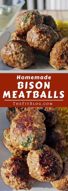 homemade bison meatballs are the perfect appetizer to serve with your family and friends