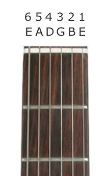 an acoustic guitar fret with the number 6 on it's back and sides