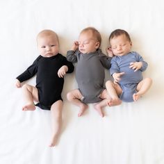 Our bamboo bodysuits are an essential piece for every mini wardrobe. Silky smooth and perfectly stretchy, these bodysuits work as both a standalone outfit or coordinating piece with any other Kyte BABY product. 97% bamboo rayon, 3% spandex breathable material designed for sensitive skin snap closures Available in preemie size to fit babies 4-7 lbs Fitted Onesie For Sleep, Fitted Long Sleeve Bodysuit For Playtime, Stretch Long Sleeve Onesie For Sleep, Unisex Long Sleeve Onesie For Loungewear, Fitted Solid Color Onesie For Sleep, Stretch Long Sleeve Onesie For Playtime, Solid Color Long Sleeve Bodysuit For Playwear, Cotton Long Sleeve Onesie, Long Sleeve Bodysuit For Playwear