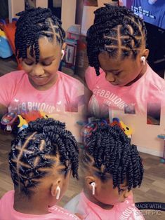 Small Head Hairstyles Black Women, Blackwomen Hairstyle Braids, Rubber Band Mohawk Hairstyles, Hair Styles For 11-12 Black, Gymnastics Hairstyles For Black Hair, Hair For Black Girls Kids, Underbraid Styles, Low Tension Protective Styles Kids, Teen Natural Hairstyles