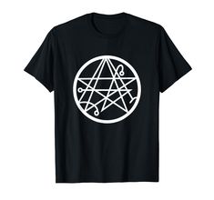 PRICES MAY VARY. Sigil of the Gateway or Cthulhu Mythos symbol is a powerful and well known occult symbol from Necronomicon. Show the world your occultist knowledge with this powerful symbol and spread the word of Cthulhu coming! Great gift for science fiction fans, occult gift, gift for occultist, gift for satanist, gift for goth, cool gothic gift, gift for fans of Lovercraft, gift for Cthulhu fans and an awesome magic gift idea. Lightweight, Classic fit, Double-needle sleeve and bottom hem Dark Alchemy, Talisman Symbols, Occult Magic, Mystic Symbols, Occult Symbols, Magic Gift, Cthulhu Mythos, Gothic Gifts, Cthulhu