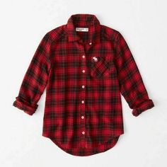 Abercrombie Kids Plaid Button Down Girl Shirt Size 9/10 Color Red Plaid Kids Plaid Shirt, Casual Outfits Plus Size, Kids Plaid, Casual Outfits For Teens, Fall Outfits For Work, Classy Casual Outfits, American Clothing, Girl Shirt, Abercrombie Kids