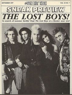 an advertisement for the lost boys from 1971