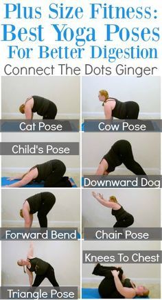 a woman doing yoga poses for better digest