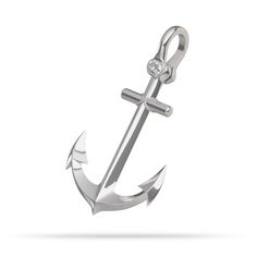 All Nautical Pendants are custom designed originals with the highest quality .925 sterling, .935 Argentium non-tarnish silver, 10k, 14k, or 18k gold and can be set with a genuine precious stone (your choice of Ruby, Sapphire, or Emerald). SPECIFICATIONS Design Name: Anchor Pendant Material : Sterling Silver/Yellow Gold/ White Gold Material Purity : .925 / 10K / 14K / 18K Material Color : Yellow/White Manufacturing Process: Investment Casting Finish : High Polish Gemstone: Optional Gender : Unise Symbolic Silver Anchor Jewelry, Silver Platinum Jewelry With Shiny Finish, Silver Platinum Jewelry, Classic Silver Anchor Jewelry, Platinum Jewelry With Shiny Silver Finish, Anchor Pendant Gold, Investment Casting, Ship Anchor, Treasure Jewelry