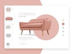 the homepage is designed to look like a website with furniture and accessories on it