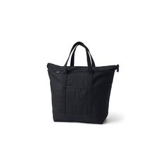 Life is easier when you have a roomy reliable bag. Something strong well-made and stylish will come in handy when you're heading to the library going to pilates class or running errands on the weekend. Enter the Lands' End Canvas Zip Top Tote Bag. Made from pure cotton this zippered bag will last through all of life's adventures. It can hold up to 500 pounds - we've tested it to make sure - so it can easily handle your everyday supplies. The water-repellent base and trim won't get soggy if you s Black Canvas Tote Duffle Bag, Black Canvas Duffle Bag Tote, Black Canvas Duffle Bag, Black Canvas Bag For Daily Use, Black Softback Canvas Bag For Everyday Use, Functional Black Canvas Duffle Bag, Black Canvas Bag With Zipper Pocket For On-the-go, Black Rectangular Canvas Duffle Bag, Everyday Black Canvas Softback Bag