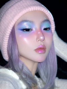 Ice Princess Makeup, Grwm Aesthetic, Concert Makeup, Princess Makeup, Douyin Makeup, Winter Makeup, Makeup Clothes, Space Girl, Woman Style