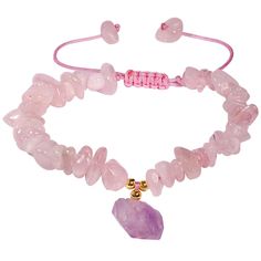 PRICES MAY VARY. Material: The irregular crystal chips bracelet is handmade from natural Rose Quartz, Raw Amethyst and is used for reiki, healing, meditation or chakra balancing to lift your spirits when worn. Bracelet length: 15-18cm (6 "-7"), weight: 14.1g (0.5oz); Healing Crystals: Rose Quartz is the stone of unconditional love and infinite peace. It purifies and opens the heart at all levels, and brings deep inner healing and self-love. It is calming and reassuring; Adjustable design: The ad Bracelets Adjustable, Meditation Bracelet, Crystal Chips, Stone Bracelets, Inner Healing, Raw Amethyst, Meditation Stones, Healing Meditation, Chakra Balancing