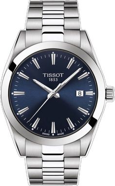 Tissot Gentleman, Tissot Mens Watch, Gentleman Watch, Swiss Watch Brands, Tissot Watches, Rolex Oyster Perpetual, Luxury Watches For Men, Stainless Steel Band, 100m