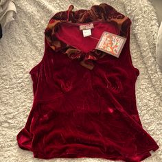 Beautiful Vintage Red Velvet April Cornell Set New With Tags. S/M Velvet Skirt And Top, Red Velvet Skirt, April Cornell, Skirt And Top Set, Skirt And Top, Velvet Skirt, Skirt Top, Lady In Red, Red Velvet