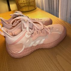 New Adidas Harden Vol. 5 Futurenatural Men's 5.5 Icey Pink Basketball Shoes Fz0834. No Box Fits Women's Size 6.5-7.0 Adidas Cushioned Basketball Shoes, Adidas Basketball Shoes With Cushioned Footbed, Adidas Basketball Shoes With Boost Midsole And Round Toe, Adidas Volleyball Shoes, Zapatillas Nike Basketball, Cheap Volleyball Shoes, Orange Basketball Shoes, Pink Basketball Shoes, Nike Volleyball Shoes