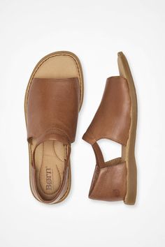 Born’s signature quality and natural design, in a slip-on sandal for any day of the week. | Women's "Cove Modern" Sandals by Børn - Blue - 7 Quirky Shoes, Denim Vests, Modern Sandals, Daily Fashion Inspiration, Sandals Wedges, Natural Design, Womens Sandals Wedges, Suede Fabric, Shoe Size Conversion