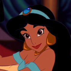 the princess from disney's animated movie, poca - poca is smiling