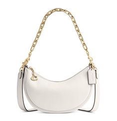 Glovetanned leather Inside snap pocket Zip-top closure, fabric lining Detachable chain strap with 9 1/2" drop Detachable strap with 21 1/2" drop for shoulder or crossbody wear 9 1/2" (L) x 6 1/4" (H) x 2 1/2" (W) Style No. CM583 Includes dust bag Brand new in original packaging 100% Authentic Chic Coach Shoulder Bag With Chain Strap, Coach Leather Shoulder Bag With Chain Strap, Cream Bridesmaids, Chloe Bags Handbags, Winter Weekend, Bridesmaid Bags, Diy Phone, Vintage Bags