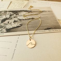 Our Wave necklace is a meaningful piece for someone who feels most at home near the ocean. Wear it for everyday inspiration or gift it to someone special. Sea Necklace, Paw Print Necklace, Wave Necklace, Gold Charm Necklace, Tree Necklace, Quote Cards, Someone Special, Star Necklace, Wear It