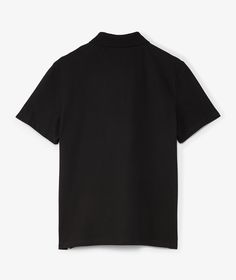 A.P.C. is a Parisian brand known for its minimalist designs and high-quality craftsmanship.Elevate your wardrobe with the A.P.C. Standard Polo Shirt in Black from the Fall/Winter 2024 collection. This classic short-sleeve polo is a timeless piece that exudes sophistication and style.Add this versatile polo to your collection today and shop A.P.C. at SVD. Modern Black Polo Shirt With Collared Neckline, Black Relaxed Fit Polo Shirt For Work, Black Cotton Shirt With Concealed Placket, Black Polo Shirt With Seamless Collar For Work, Black Collared Shirt With Concealed Placket, Modern Tops With Concealed Placket And Spread Collar, Black Fitted Top With Camp Collar, Modern Polo Collar Top For Business, Modern Business Polo Collar Top