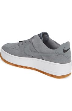 Nike Air Force 1 Sage Low Platform Sneaker (Women) | Nordstrom Nike Basketball Shoes With Textured Sole For Streetwear, Nike Low-top Platform Sneakers With Gum Sole, Nike Low-top Basketball Shoes With Textured Sole, Nike High-top Platform Sneakers With Cushioned Footbed, Sporty Low-top Basketball Shoes With Studded Outsoles, Gray Low-top Sneakers With Studded Outsoles, Nike High-top Platform Sneakers With Gum Sole, Nike Platform Sneakers With Contrast Sole For Sports, Nike Leather Platform Sneakers For Streetwear