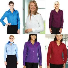 Premium Quality SIMON JERSEY LADIES LONG SLEEVED SMART BLOUSE OFFICE CORPORATE BUSINESS SHIRT, New Women's Tops Collared Slim Fit Blouse For Office Wear, Fitted Long Sleeve Shirt For Professional Wear, Fitted Long Sleeve Shirt For Office, Fitted Long Sleeve Office Shirt, Fitted Office Lady Shirt, Stretch Long Sleeve Blouse For Office Wear, Slim Fit Shirt With Collar For Work, Slim Fit Long Sleeve Office Tops, Slim Fit Collared Shirt For Work