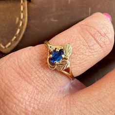 Size 7 1/4 Solid Gold - Not Gold Plated, Not Gold Filled See Photos For Stamp Blue Oval Jewelry Stamped 14k, Blue Birthstone Ring Stamped 14k As Gift, Formal Blue Birthstone Ring In 14k Gold, Heirloom 14k Gold Blue Sapphire Ring, Heirloom Blue Sapphire Ring In 14k Gold, Blue Sapphire Ring Stamped 14k For Gift, Blue 14k Gold Hallmarked Birthstone Ring, Blue 14k Gold Birthstone Ring, Heirloom 14k Gold Blue Jewelry