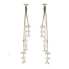 Add an elegant touch to your ensemble with these stunning skinny gold and diamond tassel earrings. Designed to elevate your style, these earrings feature delicate gold chains that gracefully cascade and catch the light, making them a perfect accessory for festive occasions and glamorous celebrations like weddings and date night.-3" Drop-Lightweight-Gold Hardware Anklet Bracelet, Signature Scent, Earring Sale, Anklet Jewelry, Tassel Earrings, Sweater And Shorts, Gold Hardware, Earring Necklace, Gold Chains