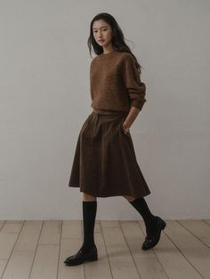 Composition : Cotton 100%Color : Brown_S,Brown_MCountry of Origin : Republic of Korea A Line Corduroy Skirt, Velvet Skirts, Irish Fashion, Brown Skirt, Half Skirt, Brown Skirts, Velvet Skirt, Suede Skirt, Fashion 2024