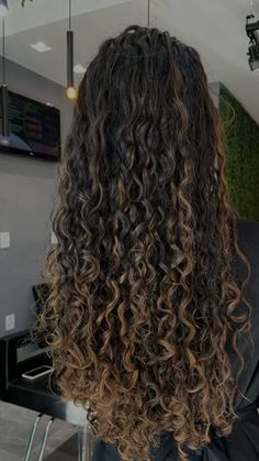 Curly Highlights, 3b Hair, Highlights For Dark Brown Hair, Dark Curly Hair, Dyed Curly Hair, Highlights Curly Hair, Blonde Curly Hair, Hair Upstyles