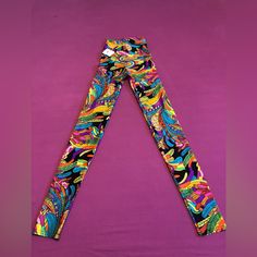 Brand New Pair Of High Waist Retro Yoga Pants Leggings Size Xs Beautifully Hippie Boho Multicolor Design! Please Check Out The Rest Of My Awesome Listings For Sale! Trendy Stretch Colorful Pants, Stretch Multicolor Yoga Pants, Multicolor High Waist Leggings For Yoga, High Waist Multicolor Leggings For Yoga, Casual Multicolor Print Stretch Bottoms, Casual Stretch Multicolor Print Bottoms, Casual Stretch Bottoms With Multicolor Print, Casual Stretch Bottoms In Multicolor Print, Stretch Multicolor Full-length Bottoms