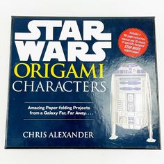 the book cover for origami characters, with an image of a r2d2