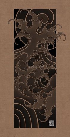 Japanese Water Tattoo, Cloud Tattoo Design, Tattoo Japanese Style, Japanese Background, Water Tattoo