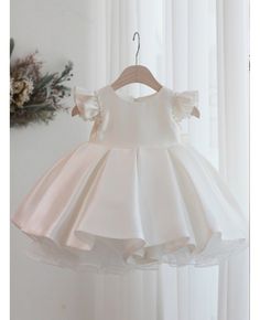 Get 10% off now! Buy beautiful ruffled satin toddler flower girl dress with pearls at cheap price online. Free stable shipping and pro custom service since 2009. Toddler Flower Girl Dress, Toddler Flower Girl, Dress With Pearls, Toddler Flower Girls, High Low Prom Dresses, Prom Dresses Yellow, Toddler Flower Girl Dresses, Purple Prom Dress, Lace Beach Wedding Dress