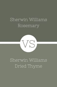 the cover for shewin williams rosemary and shewin williams dried thyme by shewin williams