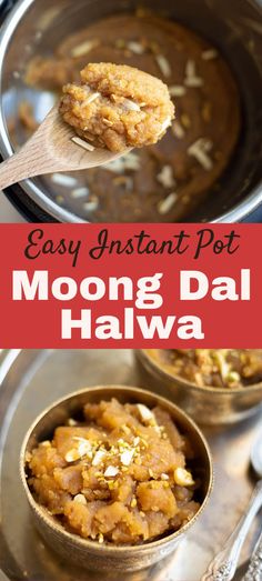 Moong Dal Halwa cooked in instant pot