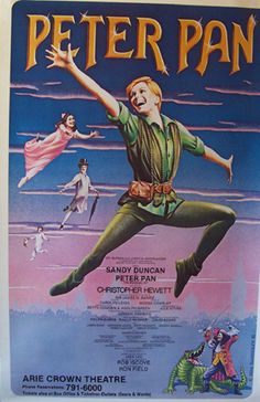 an old movie poster for peter pan