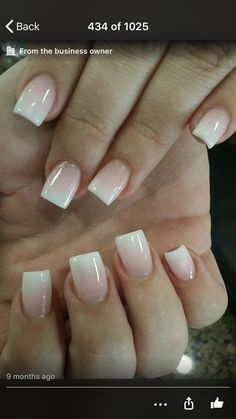 Boomer Nails Acrylics, Baby Boomer Nails Short Glitter, Baby Boomer Colores, Baby Bomernails, Baby Boomers Nails, Baby Boomers Generation, Western Nails, White Acrylic Nails, Ombre Acrylic Nails