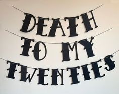 Death to My Twenties Milestone Birthday Banner 30th Birthday - Etsy 20s Decorations, 30th Birthday Party For Her, Emo Party, 30th Birthday Party Themes, 30th Birthday Outfit, 30th Birthday Ideas For Women, 30th Birthday Themes