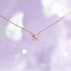 Float like a butterfly, sting like a bee! You'll dazzle everyone when you wear this butterfly necklace. This dainty piece features our best-selling Mari design, but with iridescent stones that catch the light beautifully. 18k gold plated, 18k rose gold plated, or rhodium plated over brass with a protective coating Cubic zirconia stones 16" chain with a 2" extension 1 cm charm width Shop our entire In the Garden Collection here Sting Like A Bee, Float Like A Butterfly, Butterfly Necklace Gold, Like A Butterfly, Necklace Chain Lengths, Butterfly Necklace, Brass Pendant, Wrap Rings, A Butterfly