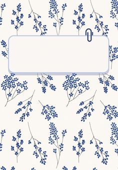 a blue and white floral pattern with a sign in the middle that says, i love you