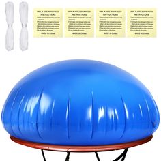 an inflatable object with instructions on how to use it