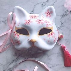 Pink Japanese Cat Mask Product Type: Japanese Cat Mask Composition: Pulp Hand-painted Free Shipping Over 50$ worldwide Processing Time: Orders are processed within 24-48 hours Customer Satisfaction Guarantee: 30-day return policy Japanese Fox Mask, Mask Inspiration, Natsume's Book Of Friends, Halloweenský Makeup, Japanese Fox, Kitsune Mask, Plastic Mask, Cosplay Mask, Japanese Mask