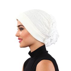 Shipping takes a week to US and 3 days to EU AFTER PROCESSING TIME.Some items are ready to ship.ı will send them the day after Feminine and stylish Fabric: 100% polyester jersey fabric on the ground.Used chiffon fabric and lace for adorment. Care;Hand wash without tightening. This hat is very comfortable and easy to wear. The turban is very stretch and comes in one size. Fits an adult hat. Hand washable; please air dry. Very easy to wear and very practical This item will be packaged with lots of Elegant White Headwrap One Size Fits Most, Elegant One-size Beanie Turban, Elegant Beanie-style Turban, Elegant Fitted White Turban, Elegant White Fitted Turban, White Headwrap With Matching Headband, Lace Turban, Knit Turban, Rose Scarf