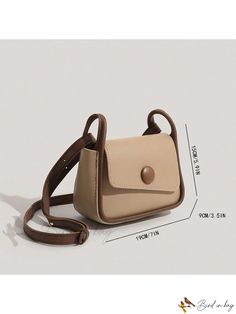 Bird in Bag - Contrasting Color Small Square Shoulder Bag Everyday Solid Color Square Bag, Everyday Solid Color Square Shoulder Bag, Everyday Square Color Block Shoulder Bag, Solid Color Square Shoulder Bag For Daily Use, Daily Use Square Shoulder Bag With Gold-tone Hardware, Square Shoulder Bag, Bag Bag, Square Bag, Bird In Bag