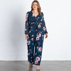 For the days you need to jump in headfirst, or if you’re going with the flow, the Celina Chiffon Jumpsuit is the style you need! A delicate chiffon jumpsuit, this airy yet structured style features a surplice neckline with a keyhole button closure at the back so you can easily step into the garment. A flowy, full long sleeve with gathering at the style cap and elastic at the sleeve adds a whimsical touch. This style features elastic at the waist for your comfort and is fully lined in the bodice Going With The Flow, Chiffon Jumpsuit, Surplice Neckline, Jump In, Plus Size Outfits, Final Sale, Bodice, Chiffon, Jumpsuit