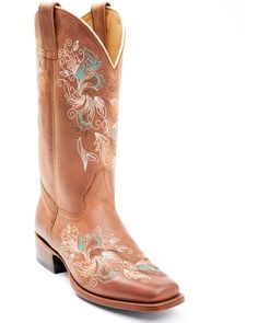 Shyanne Women's Neve Western Boots - Square Toe Country Girl Boots, Cowgirl Boots Square Toe, Square Toe Western Boots, Ostrich Legs, Modern Cowgirl, Leather Cowgirl Boots, Girl Boots