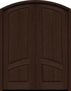 an open wooden door with two sidelights on the top and bottom, in dark wood