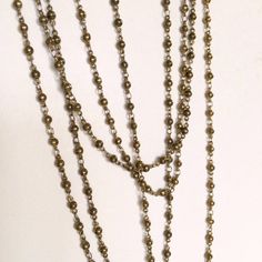 Minimum order is $10.00 - Prior to shipping charges. 3mm Solid cast brass beads are connected with tiny steel soldered links make this high quality bead chain.. Has a nice heft! Raw old brass has a warm patina. Lovely vintage stock. Nickel free. 1 Order = 2 Feet, If you order multiple listings, you will receive one continuous piece. $10 Shop Minimum Purchase, prior to shipping charges, thanks! Fancy Beads, Rosary Chain, Rosary, Beaded Chain, Chain Necklace, Brass, Jewelry Making, Chain, Beads